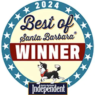 The "Best Of" winner logo for Santa Barbara Independent newsletter.