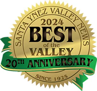 The Santa Ynez Valley News "Best of the Valley" winner logo.