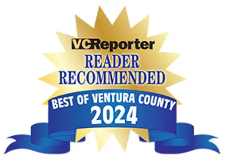 The Ventura County Reporter newspaper's "Reader Recommended" logo for their "Best of Ventura County" voting.