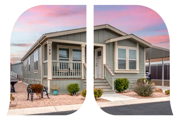 A house with a nice front yard.